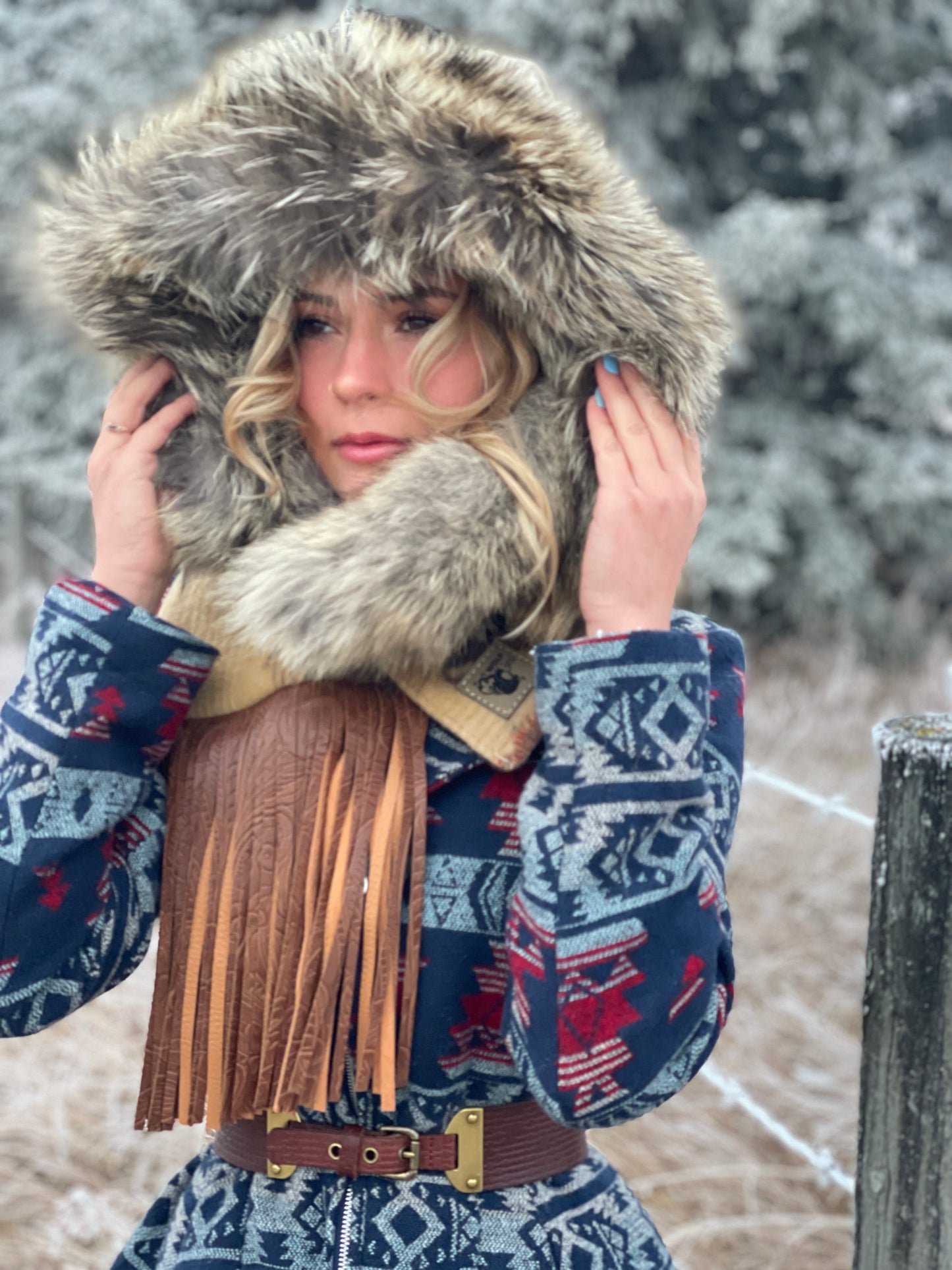 Renada Hooded Cowboy Cowl