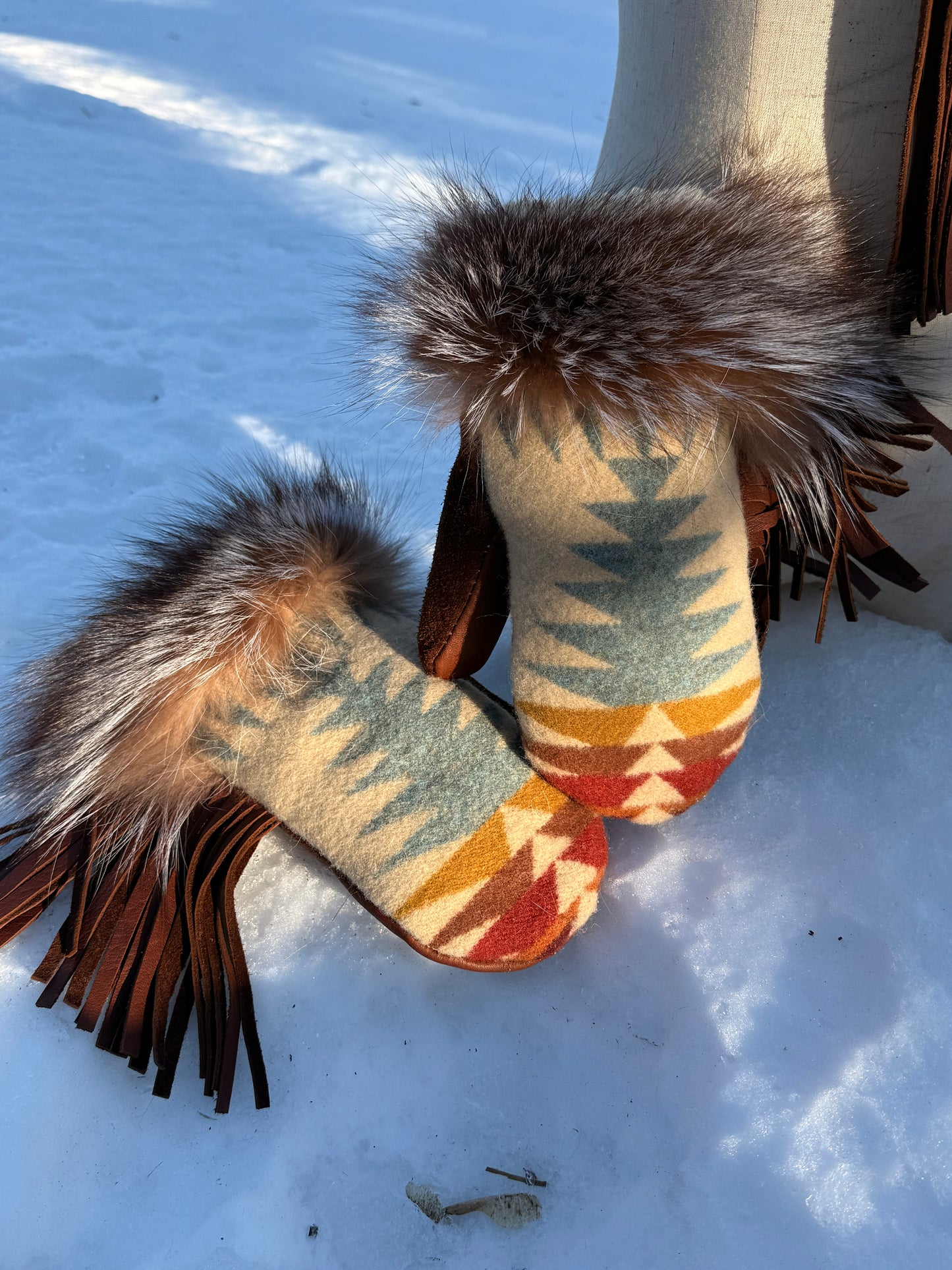 Pendleton & Crystal Fox Mitts