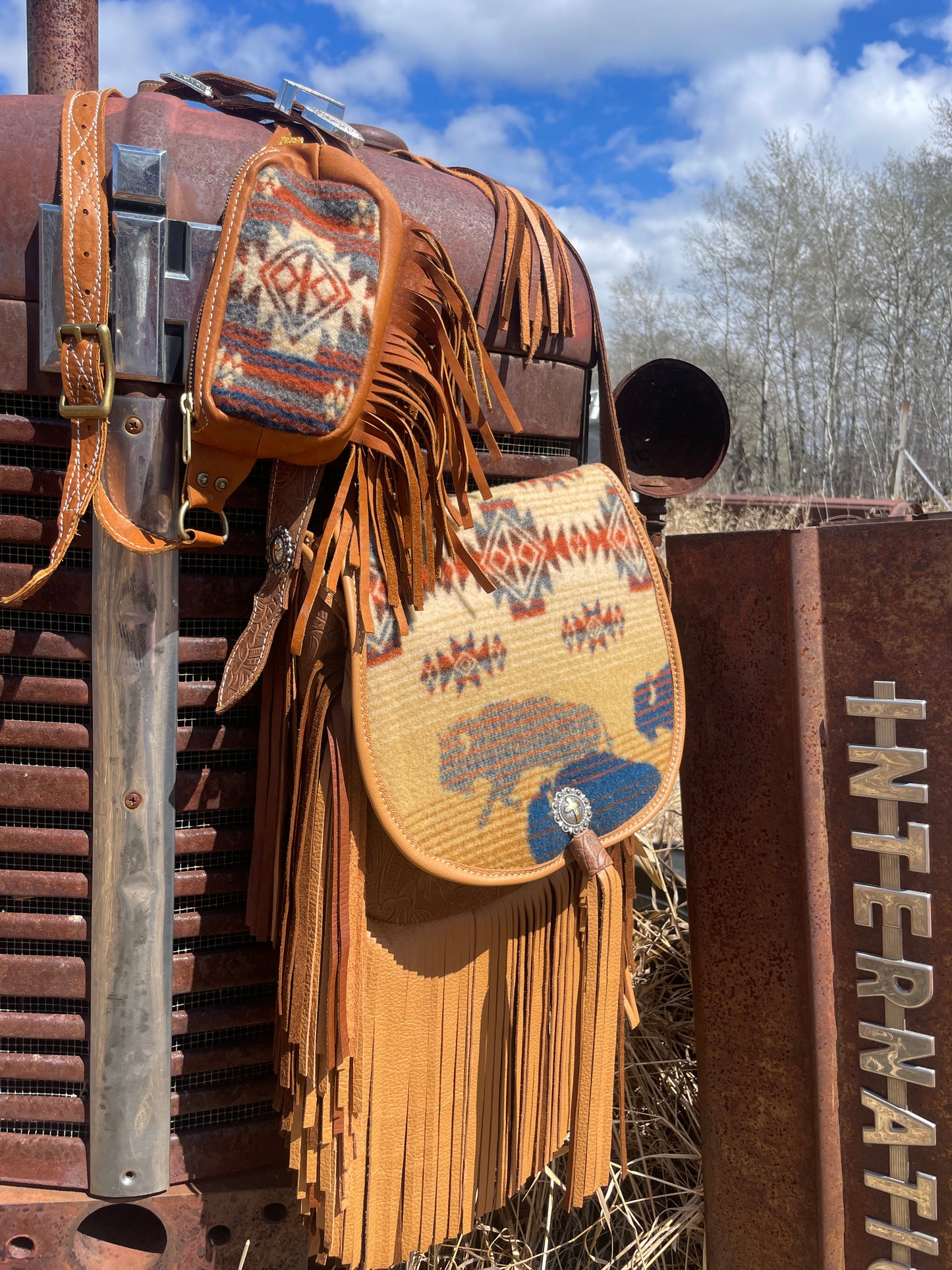 Holly Fringed Purses