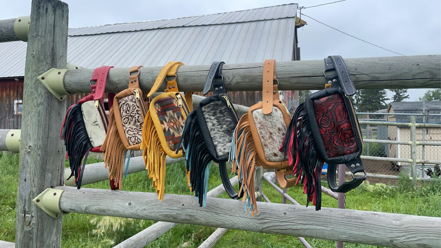 Kaycee Fringed Belt Bags