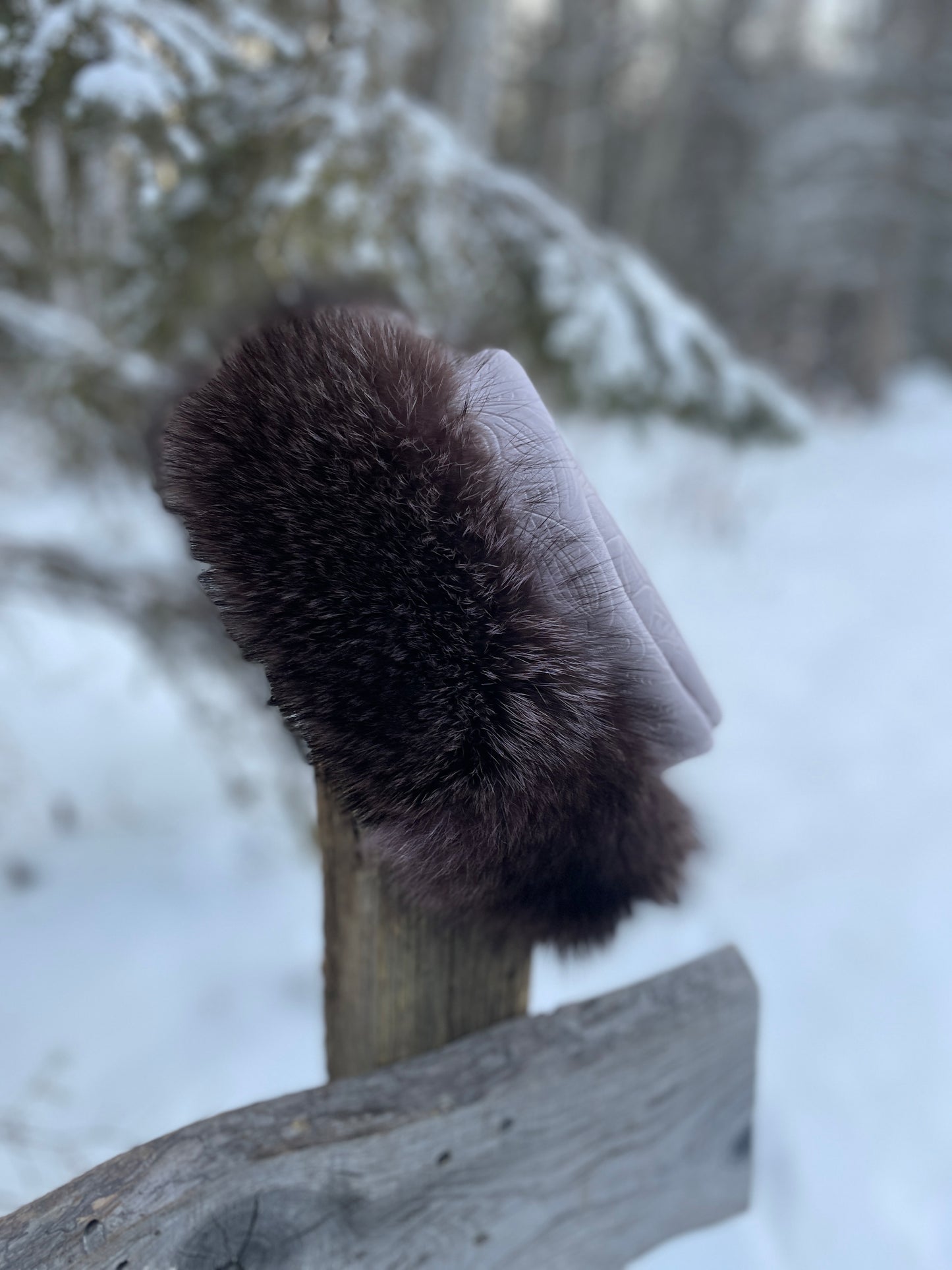 Purple Raccoon Uptown Pillbox Hat