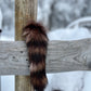 Purple Dyed Raccoon Tail Keychain/Bag Charm