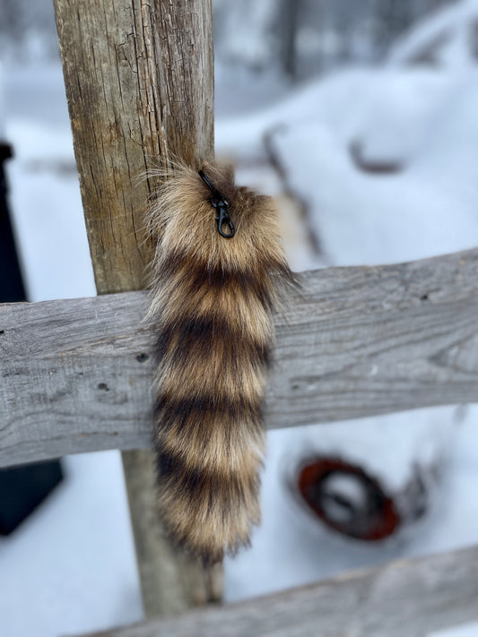 Raccoon Tail Keychain/Bag Charm