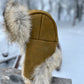 Coyote Trapper's Hat in Olive Green