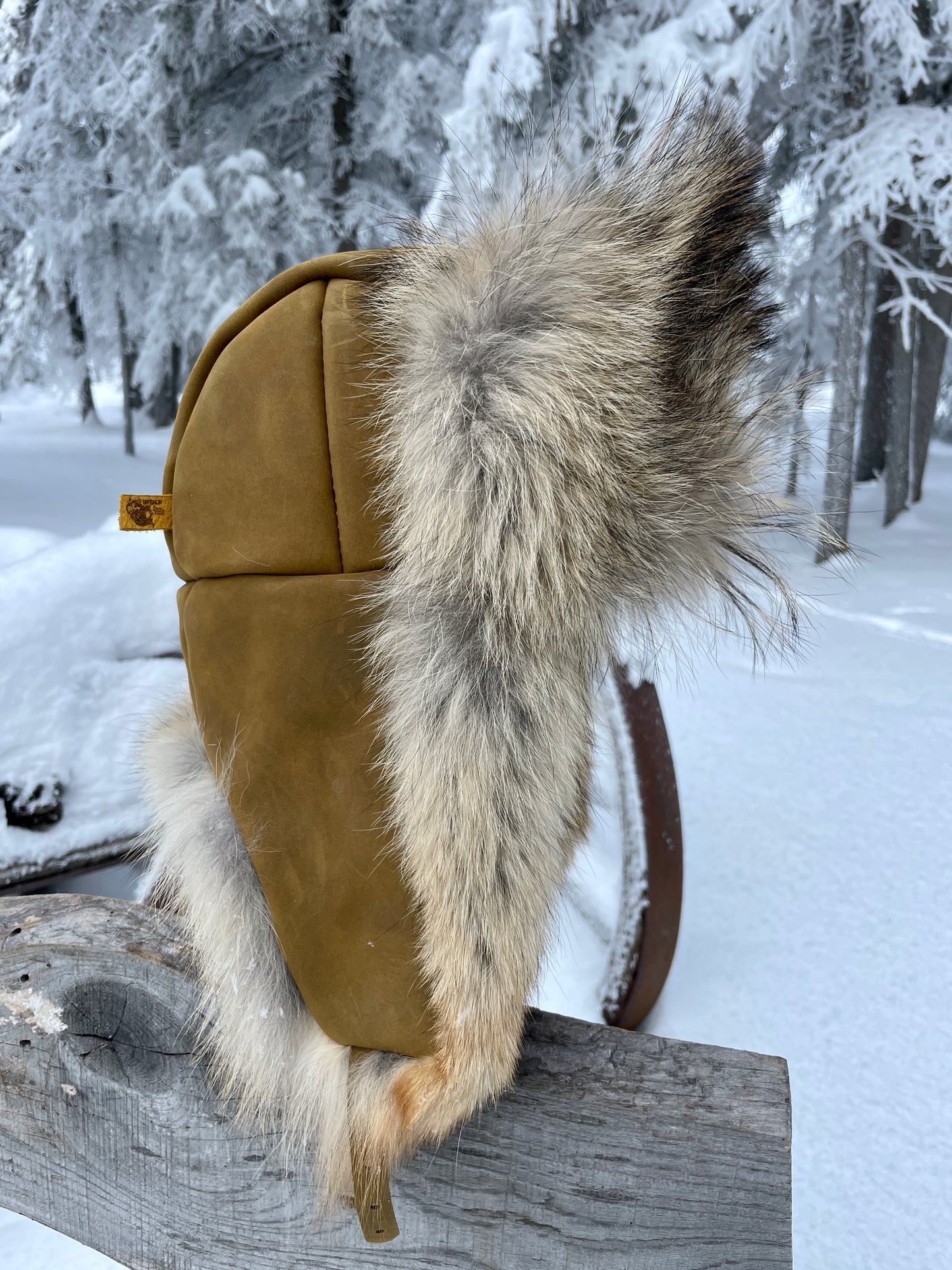 Coyote Trapper's Hat in Olive Green