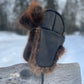 Beaver Trapper's Hat in Black