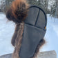 Beaver Trapper's Hat in Black