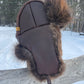 Beaver Trapper's Hat in Chocolate