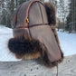 Beaver Trapper's Hat in Chocolate